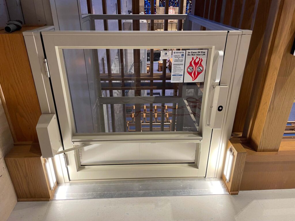 elevator installed by Lakeside Interior Contractors