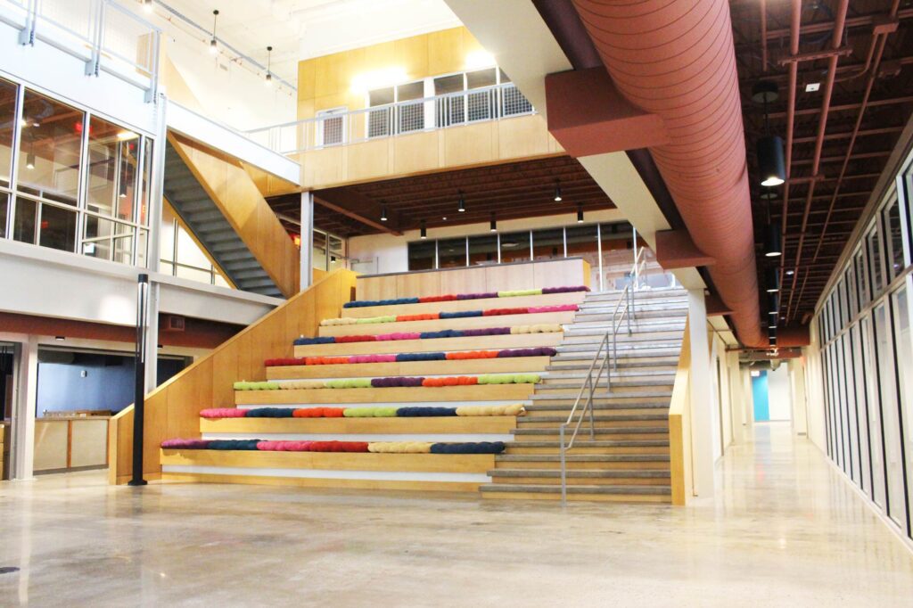 Jefferson Center interior stairs