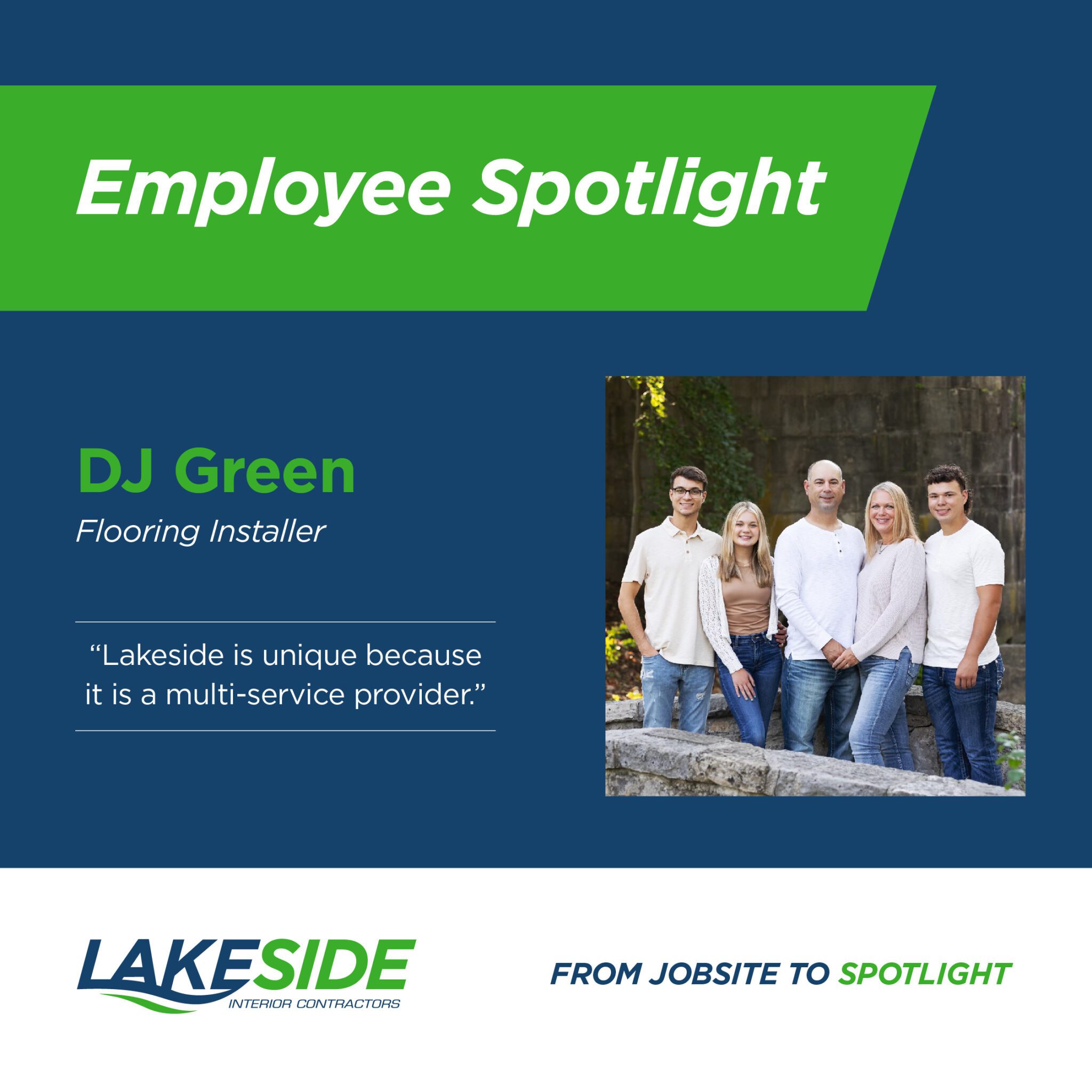 DJ Green_Employee Spotlight Template - Lakeside Interior Contractors